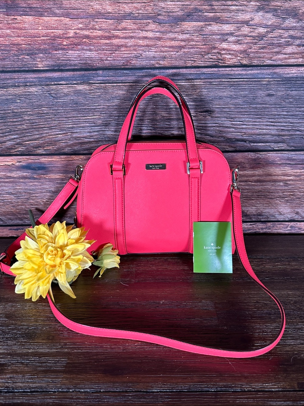NWOT! Kate Spade Newbury Lane Felix bag in the vibrant Geranium pink!
